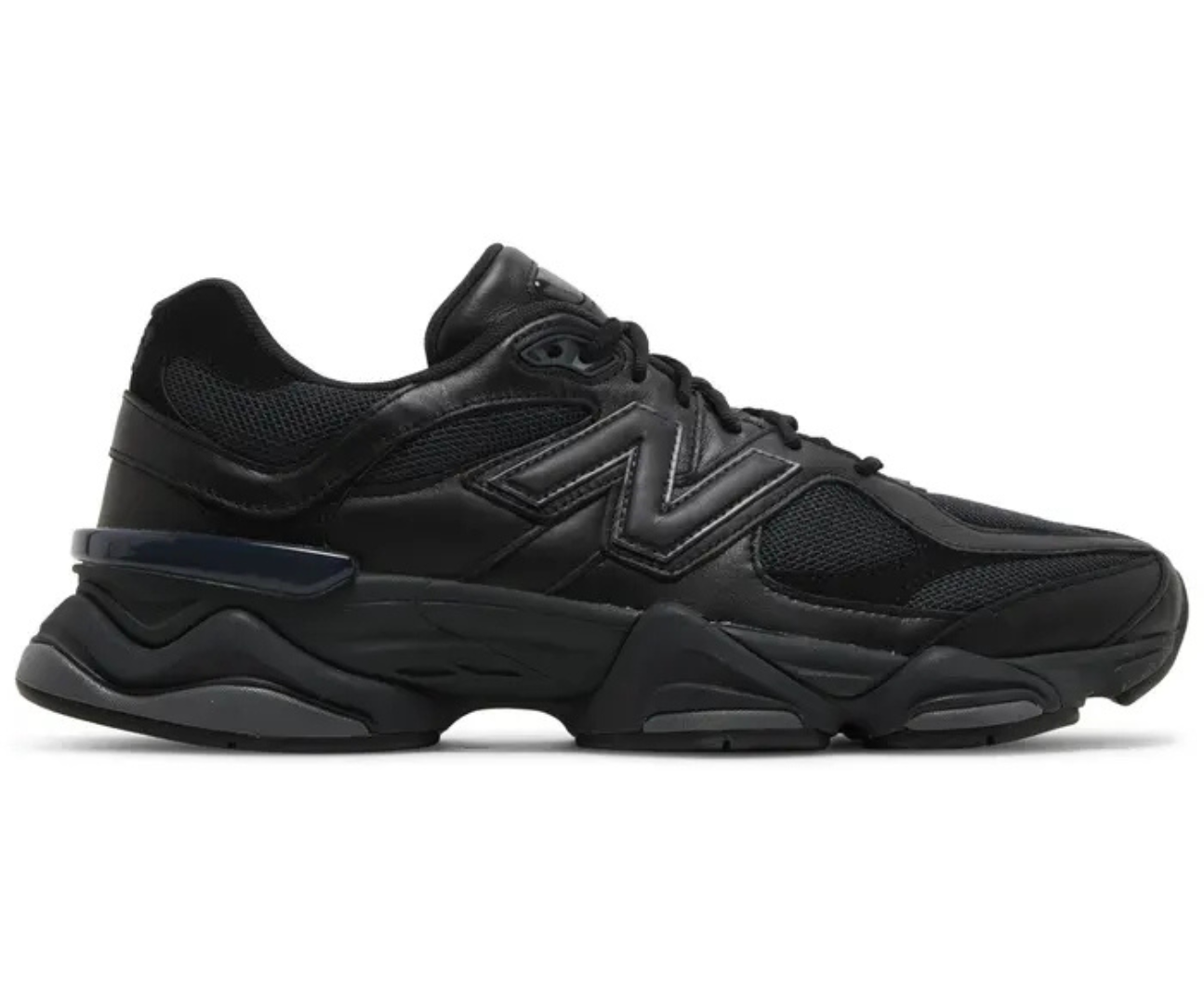 New Balance 9060 Triple Black スニーカーサンダル New Balance 9060 Triple Black Leather