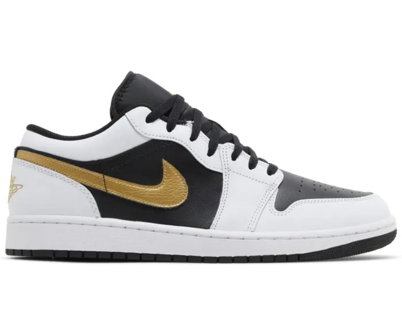 Jordan 1 Low Gold Swoosh