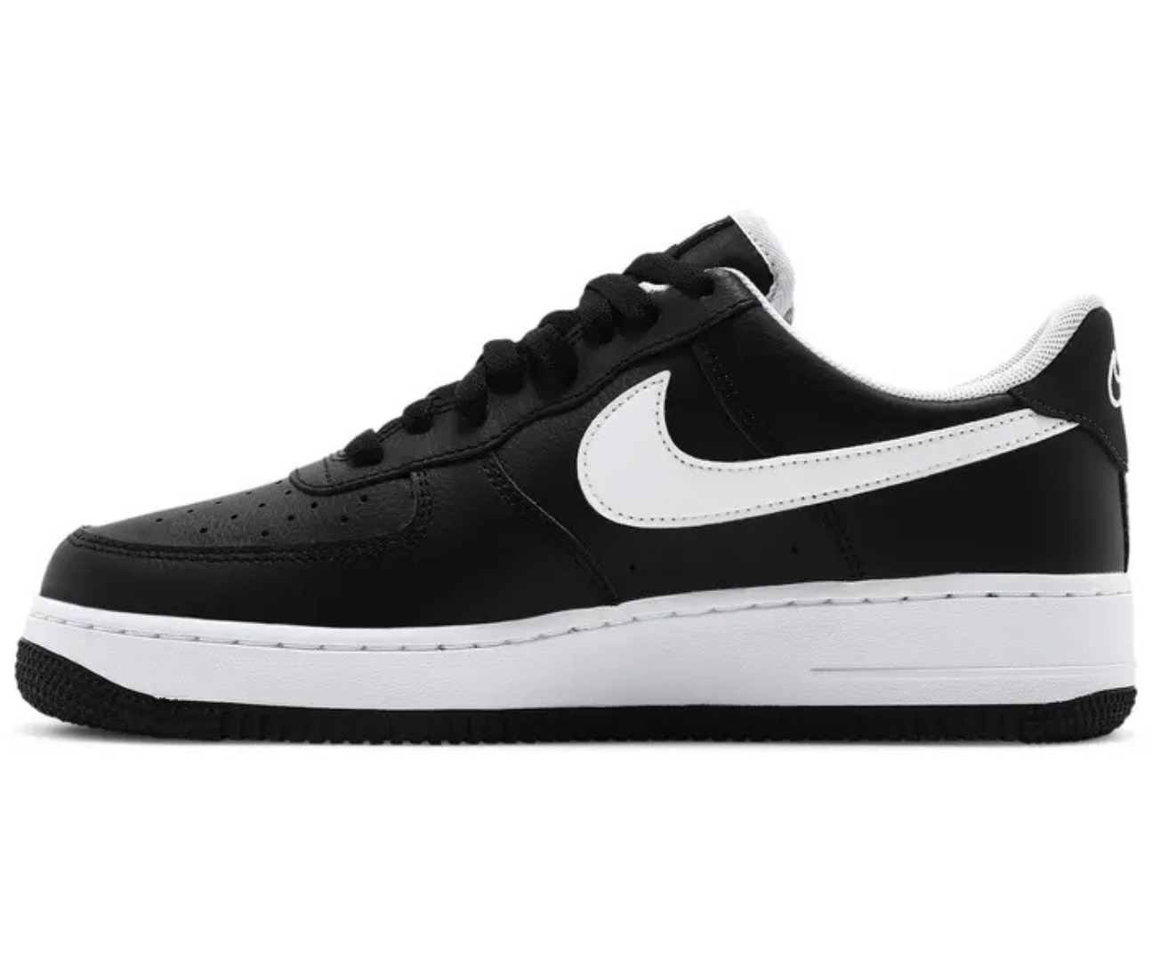 Air Force 1 Double Swoosh Black White