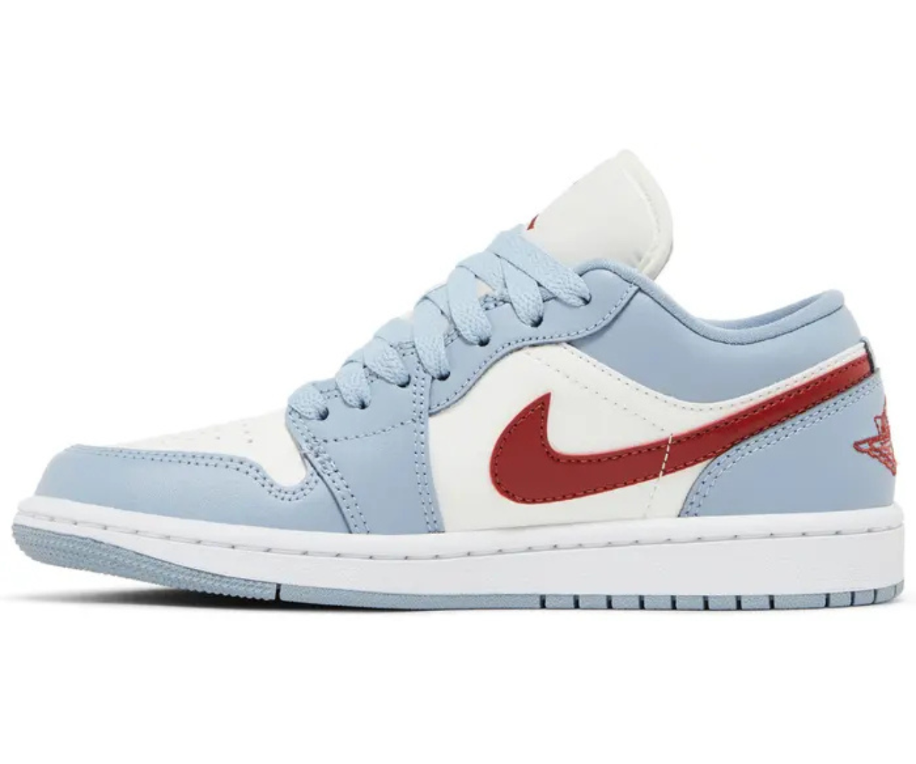 Jordan 1 Low Blue Whisper Dune Red