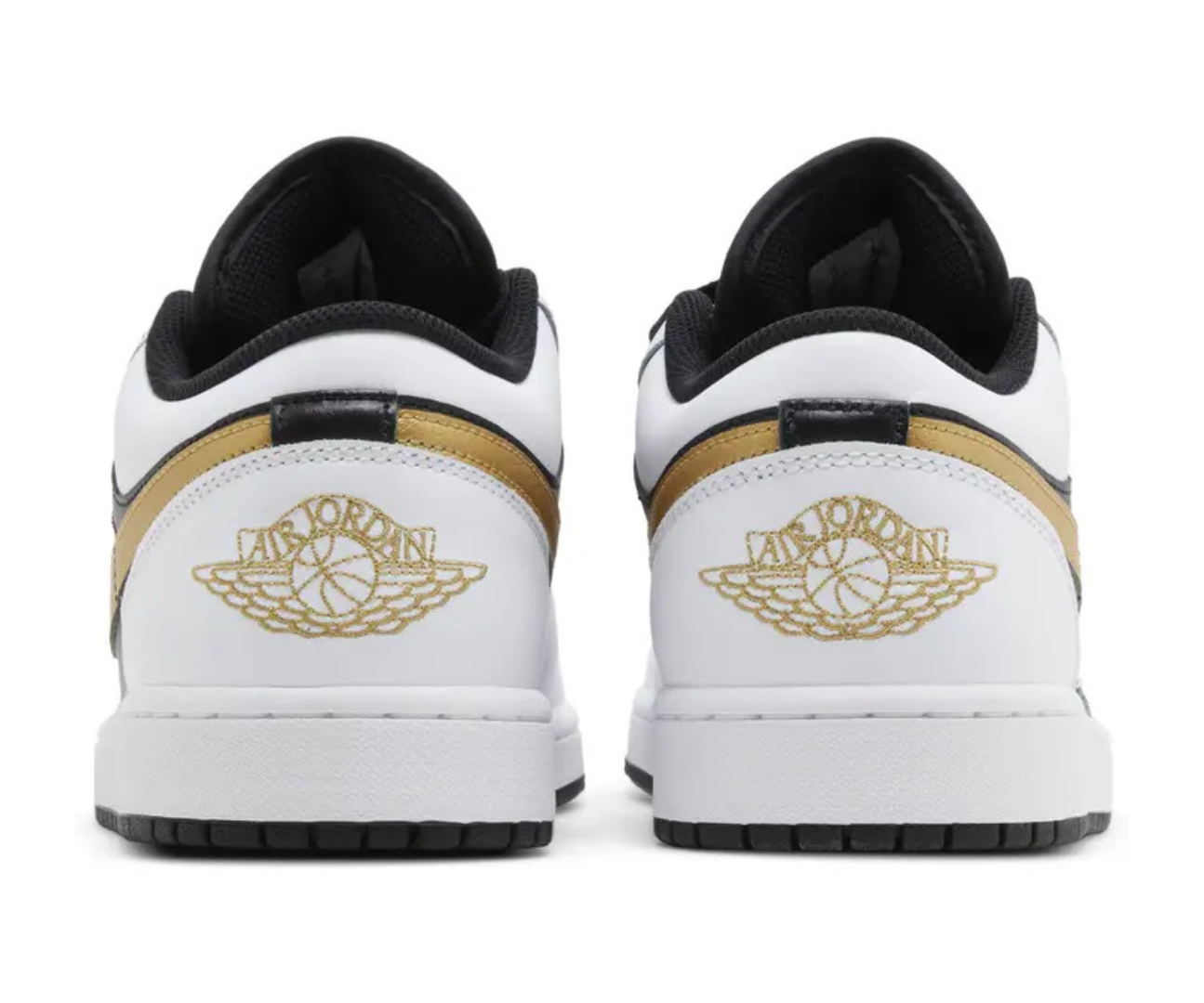 Jordan 1 Low Gold Swoosh