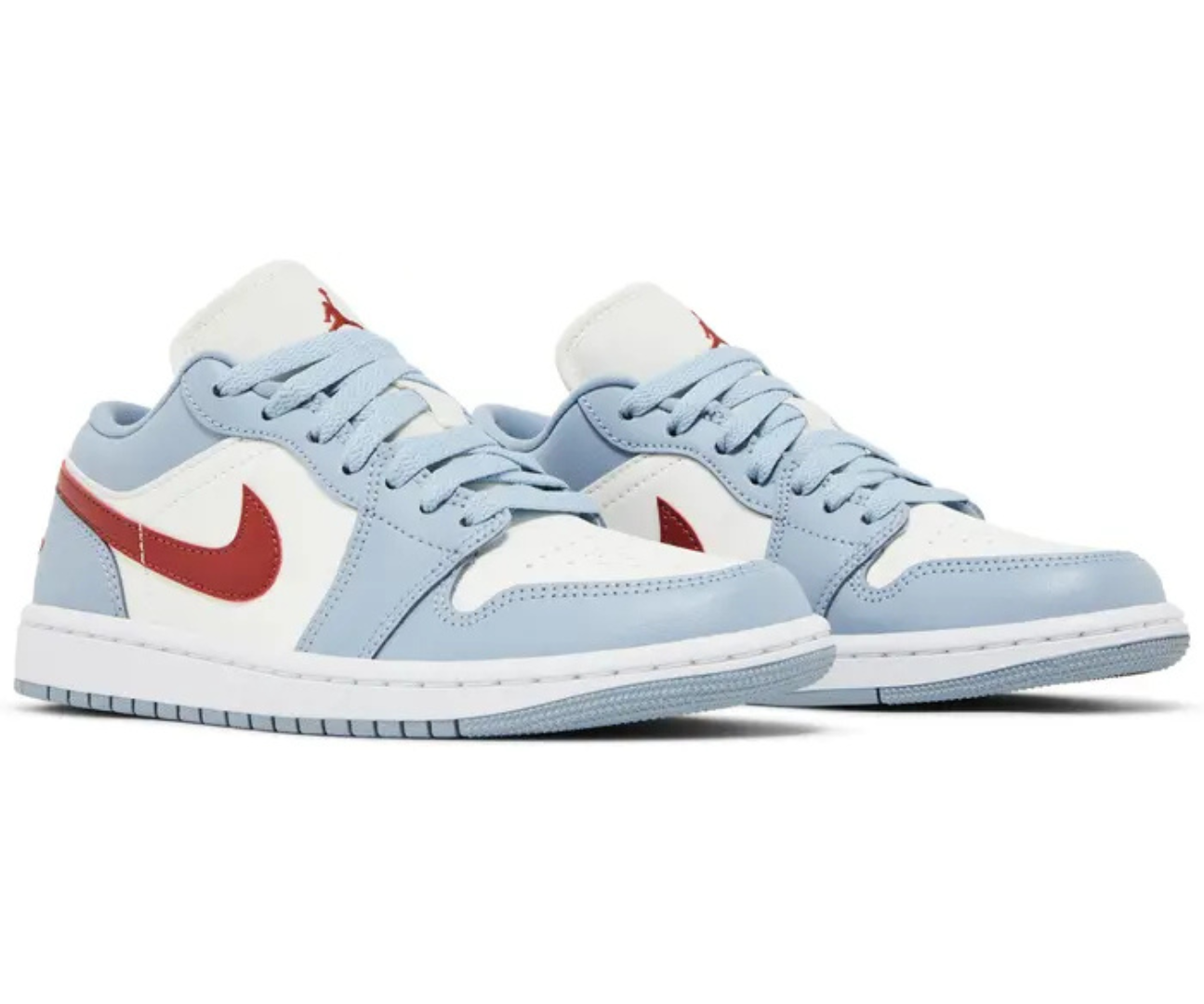 Jordan 1 Low Blue Whisper Dune Red