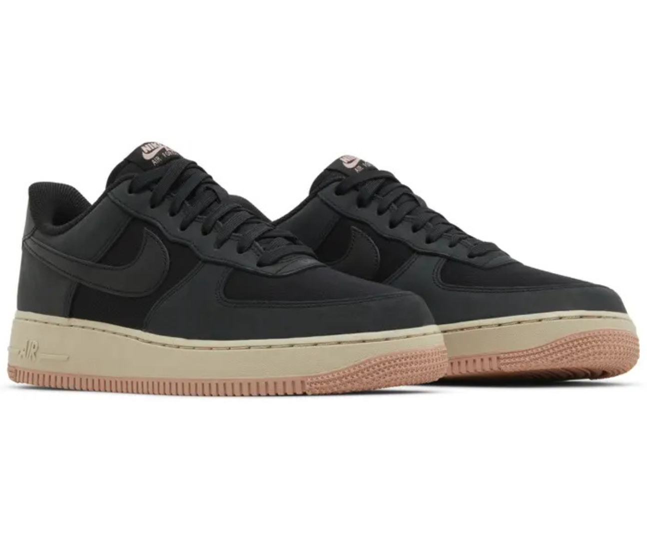 Air Force 1 Black Red Stardust (Pronta Entrega)