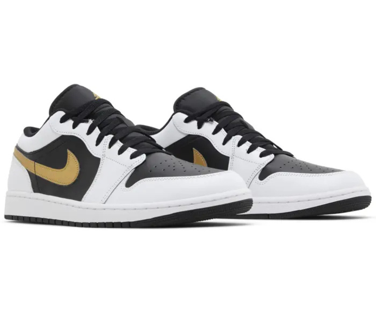 Jordan 1 Low Gold Swoosh