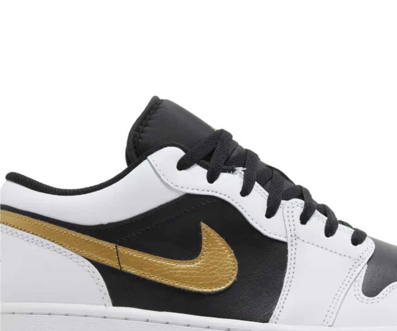 Jordan 1 Low Gold Swoosh
