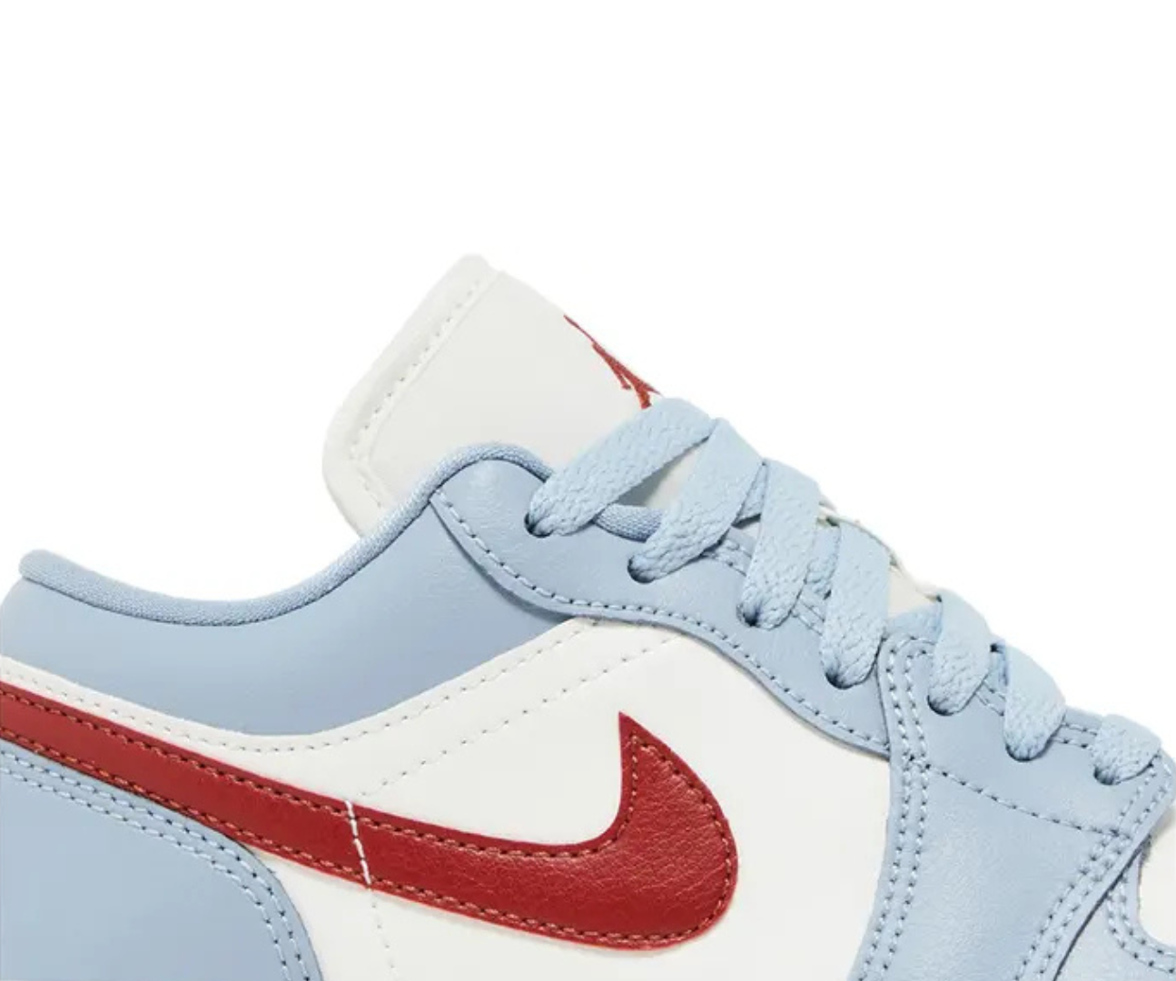Jordan 1 Low Blue Whisper Dune Red