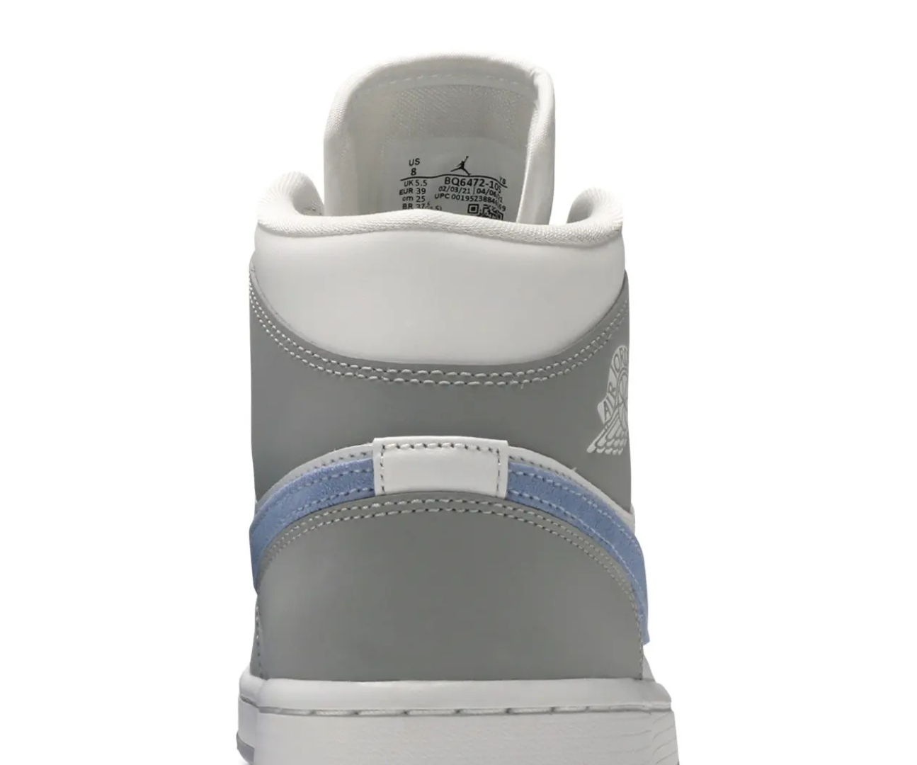 Jordan 1 Mid Wolf Grey Aluminum