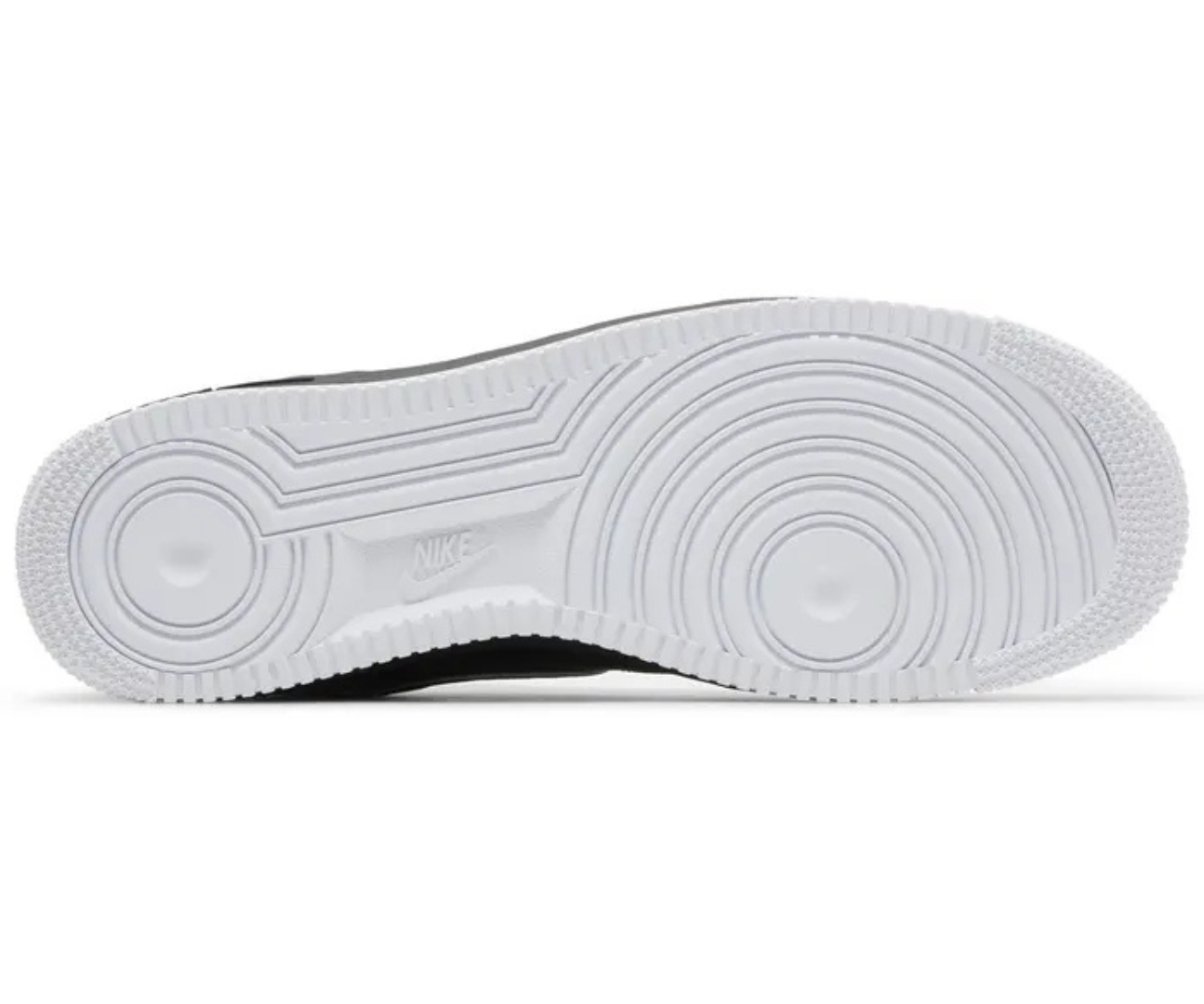 Air Force 1 Black White Outlined Swoosh