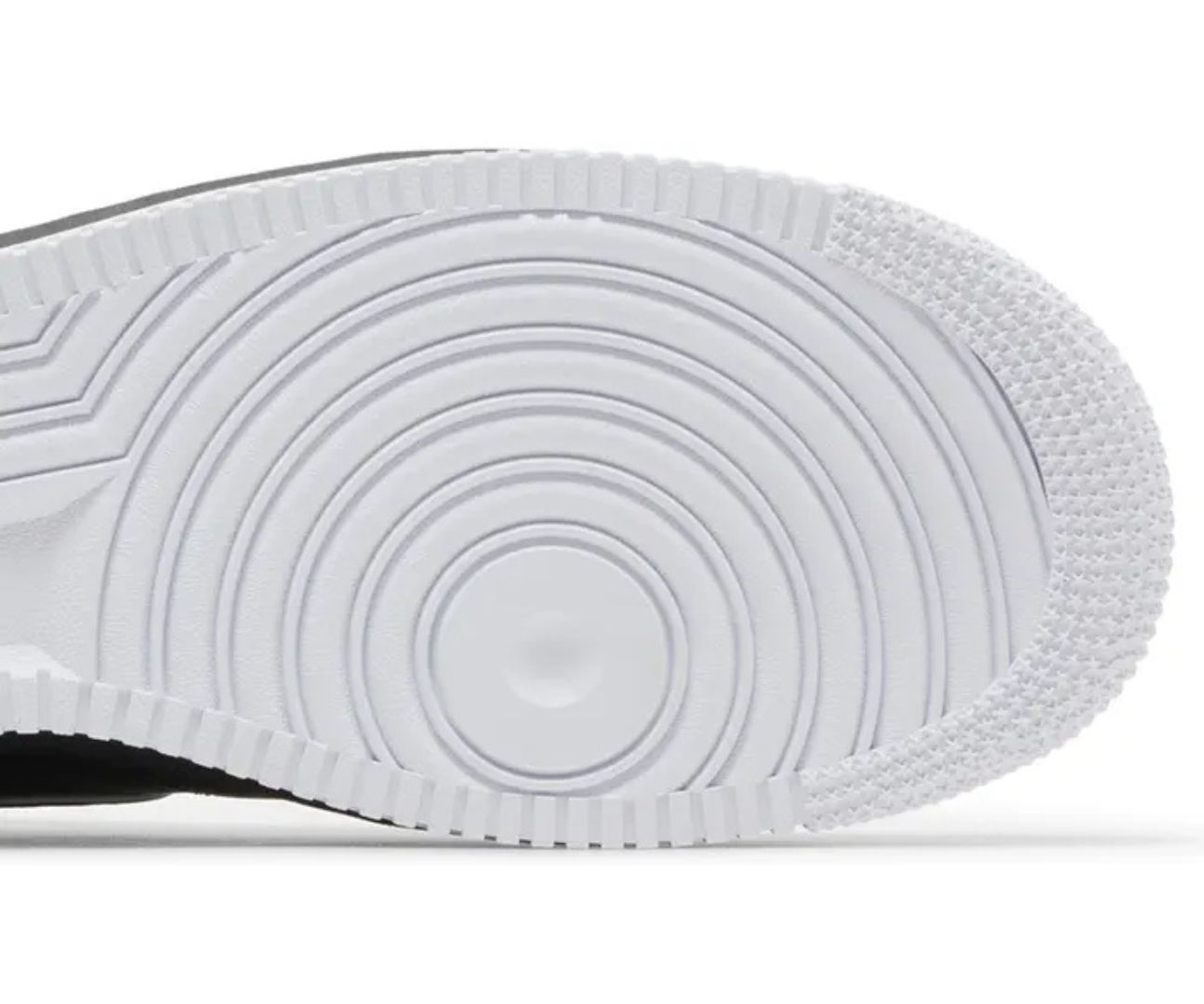 Air Force 1 Black White Outlined Swoosh