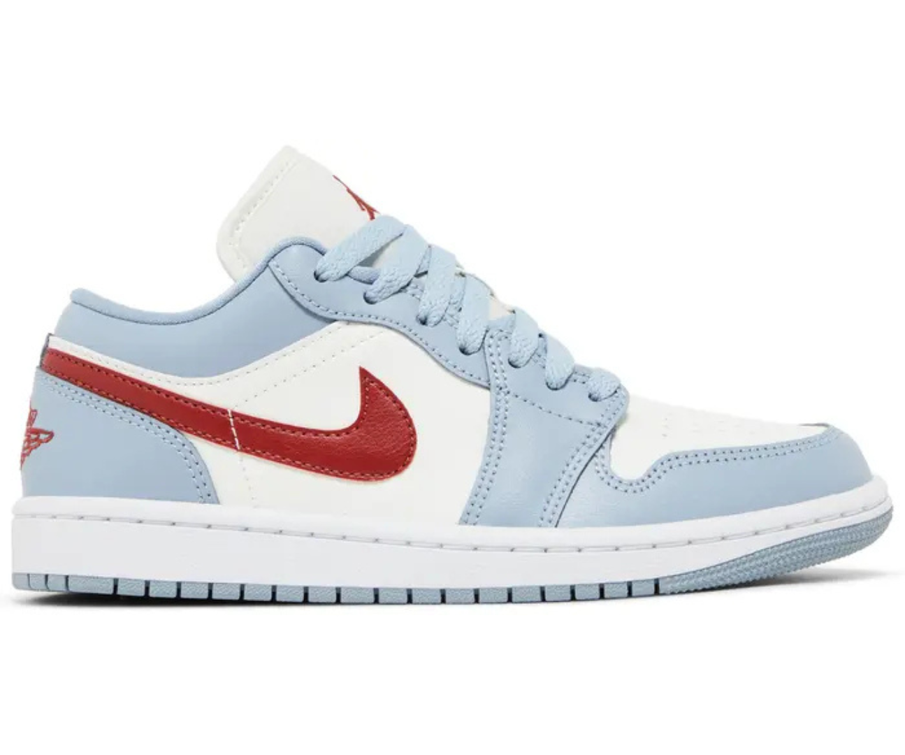Jordan 1 Low Blue Whisper Dune Red