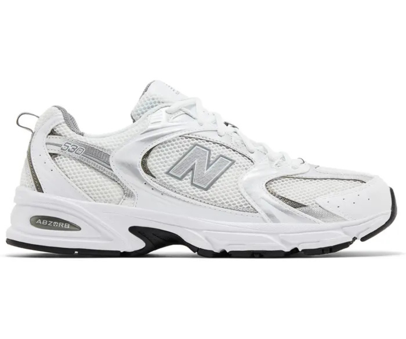 New Balance 530 White Metallic Silver