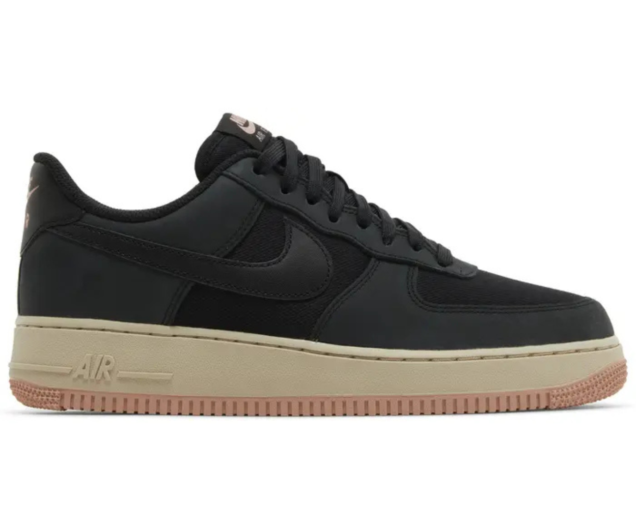 Air Force 1 Black Red Stardust (Pronta Entrega)