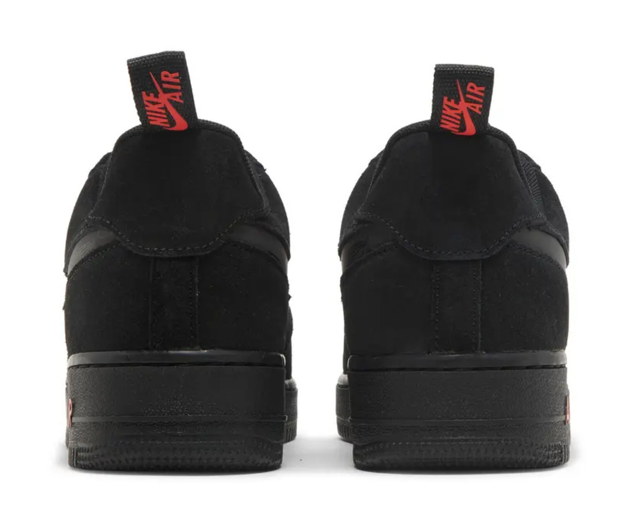 Air Force 1 Reflective Swoosh Black Crimson