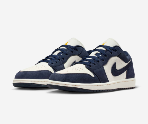 Jordan 1 Low SE Obsidian University Gold