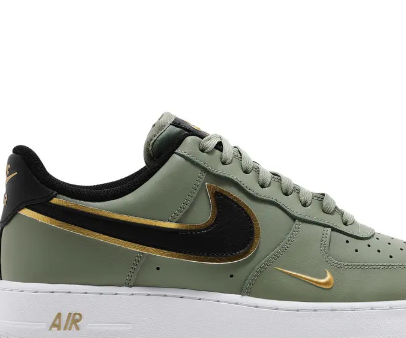 Air Force 1 Metallic Oil Green